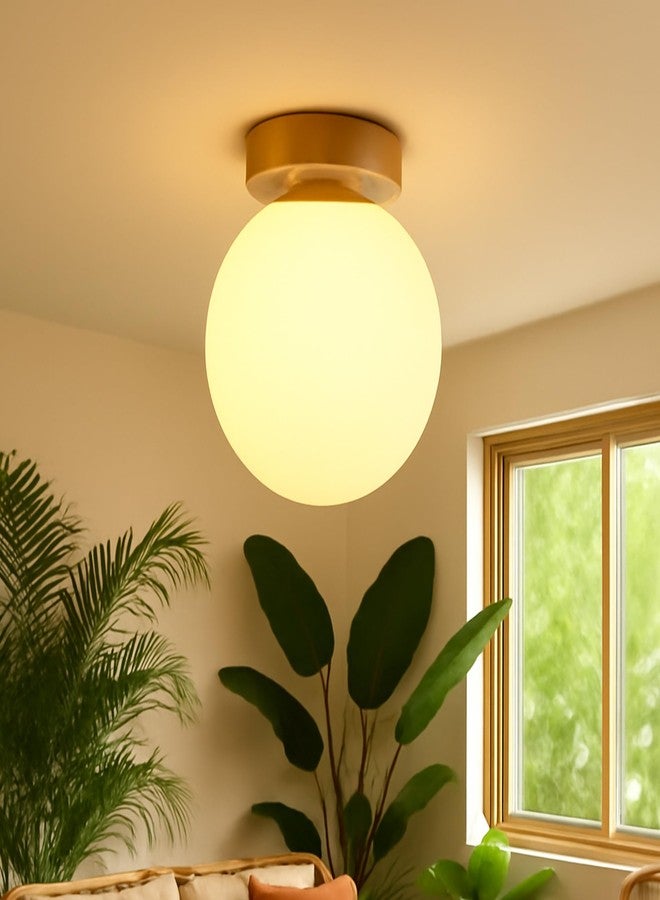 SINOMAN مصباح سقف معدني من سينومان لغرفة المعيشة/غرفة النوم/المتحف/المطبخ/المطعم/الحانات/المعابد/ديكور المنزل (أبيض داكن، بدون لمبة) - Image 1